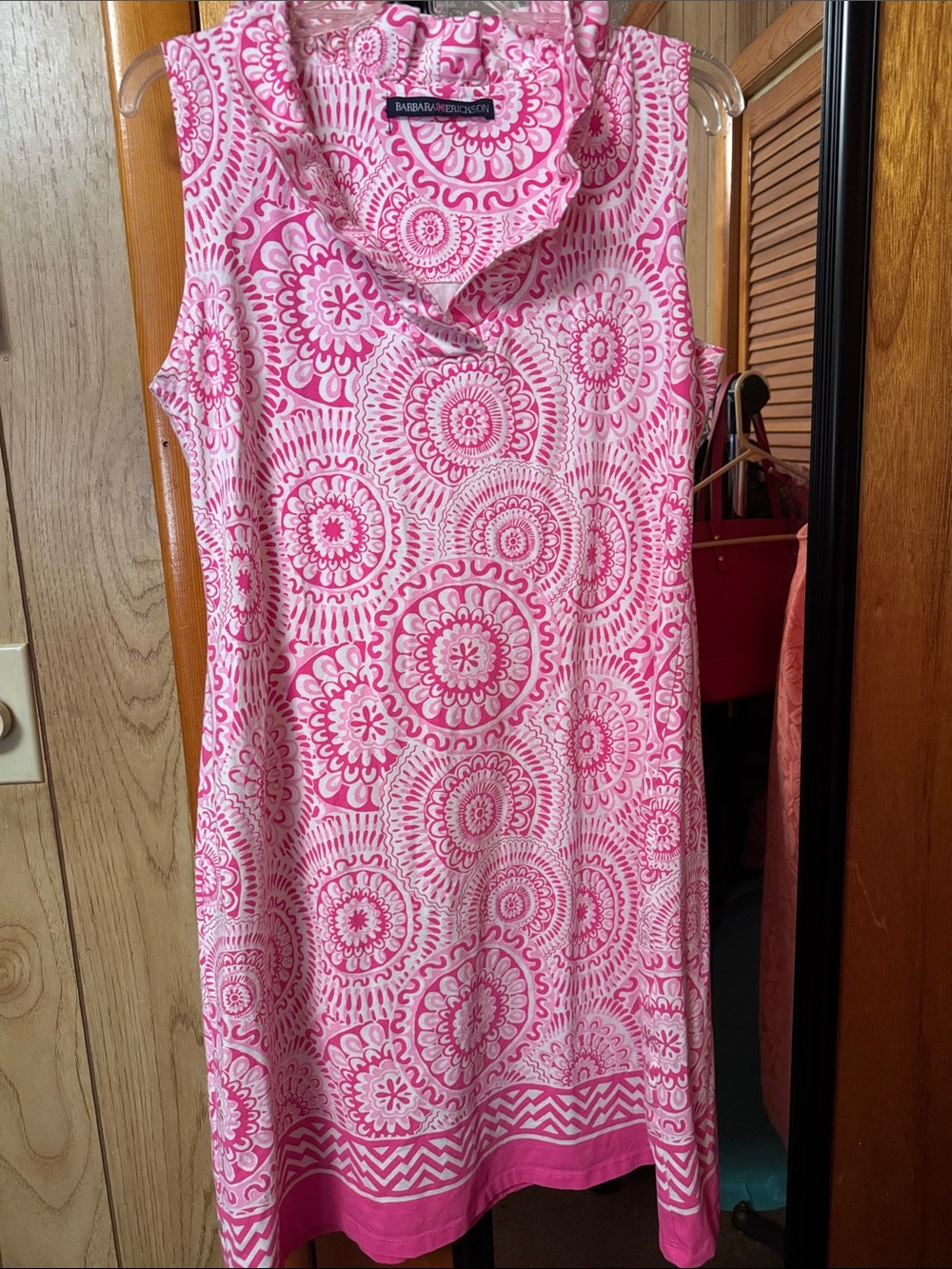 Barrington Pink Printed Midi Dress